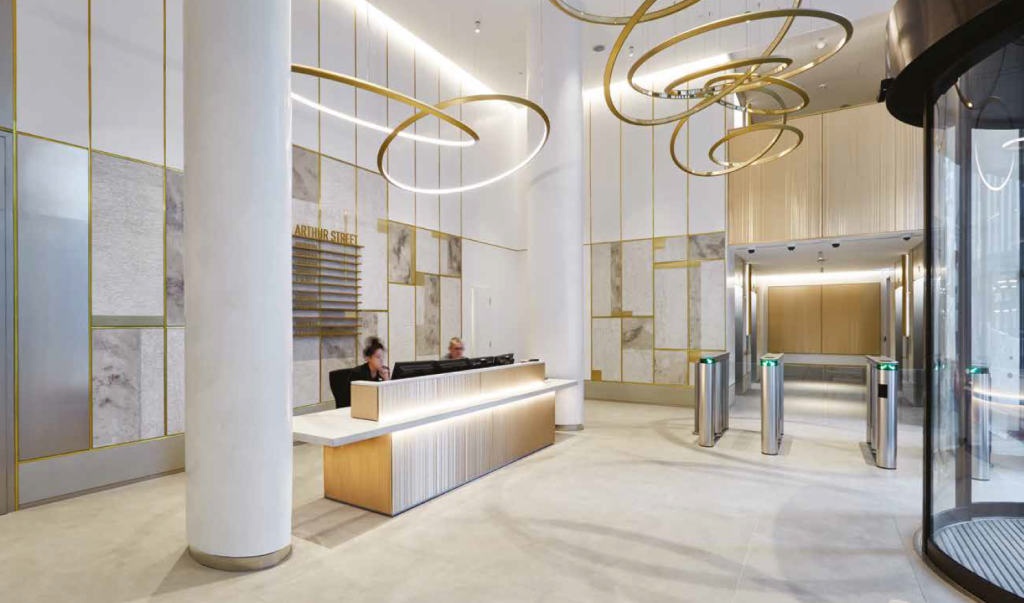 Main reception at 12 Arthur Street